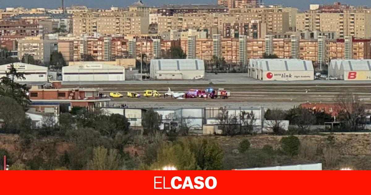 Una Avioneta Pierde El Control Y Se Sale De Pista En El Aeropuerto De