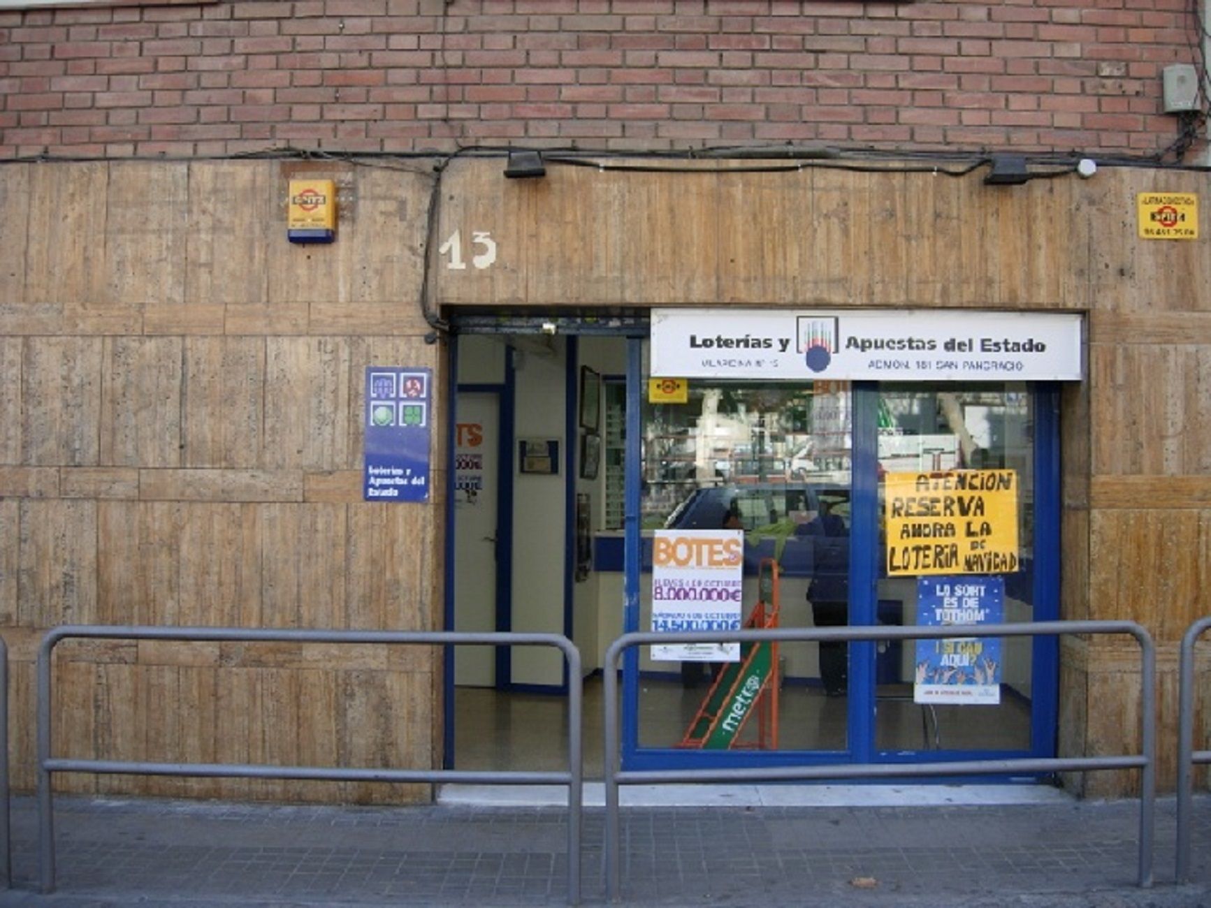 Administración de loterías número 181 de Barcelona / Foto: Loterías y Apuestas del Estado Administración de loterías número 181 de Barcelona / Foto: Loterías y Apuestas del Estado