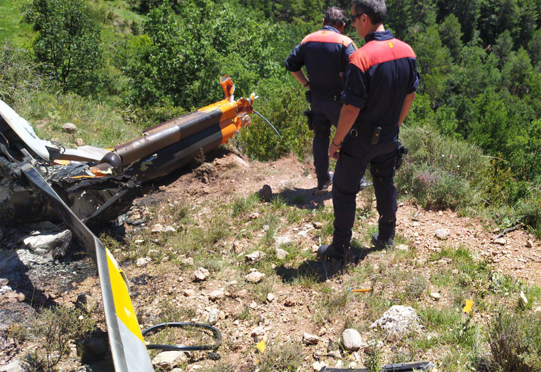 Accident Helicopter Mossos Accident Helicopter Mossos