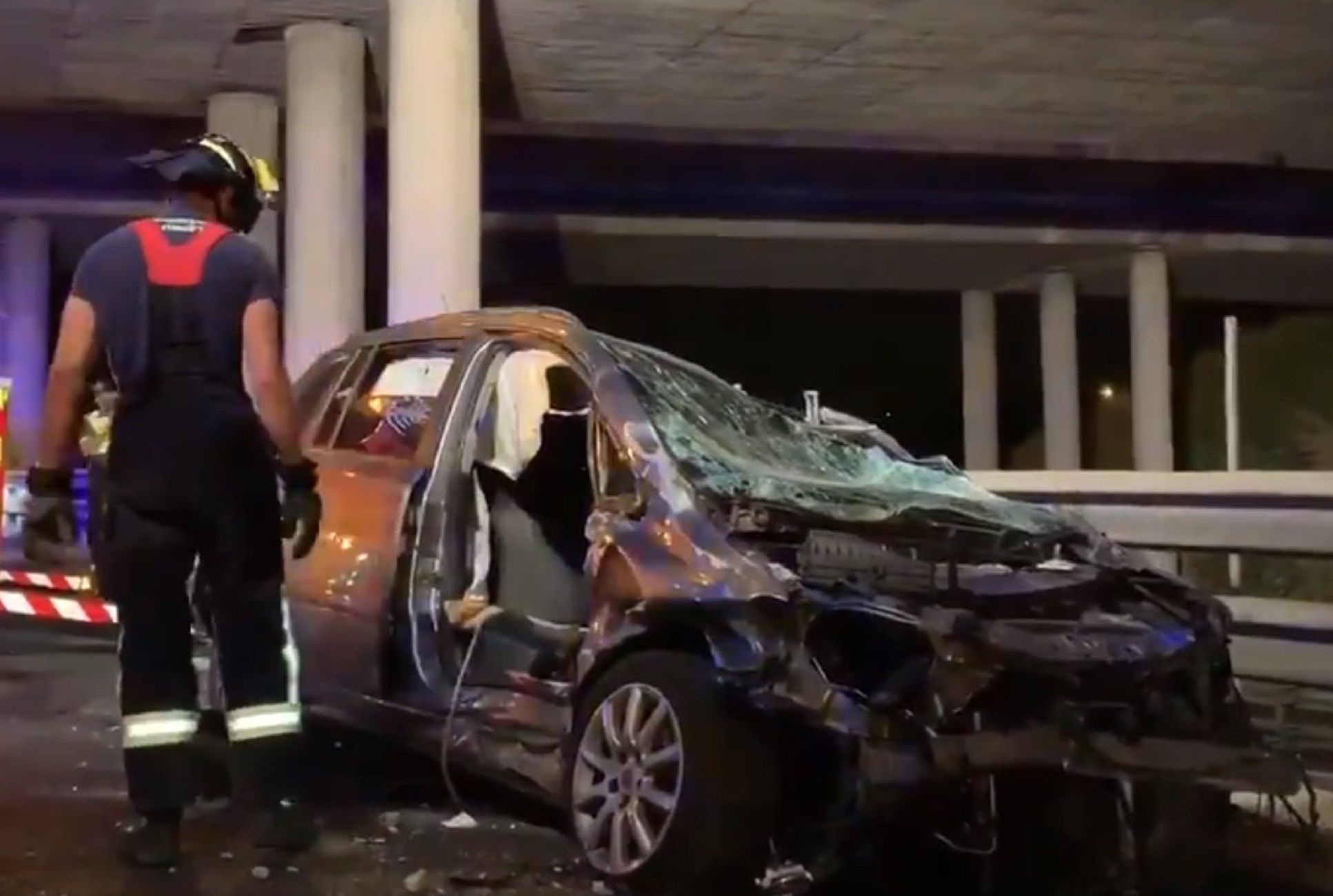 Accidente puente M-40 / Emergencias Madrid Twitter Accidente puente M-40 / Emergencias Madrid Twitter