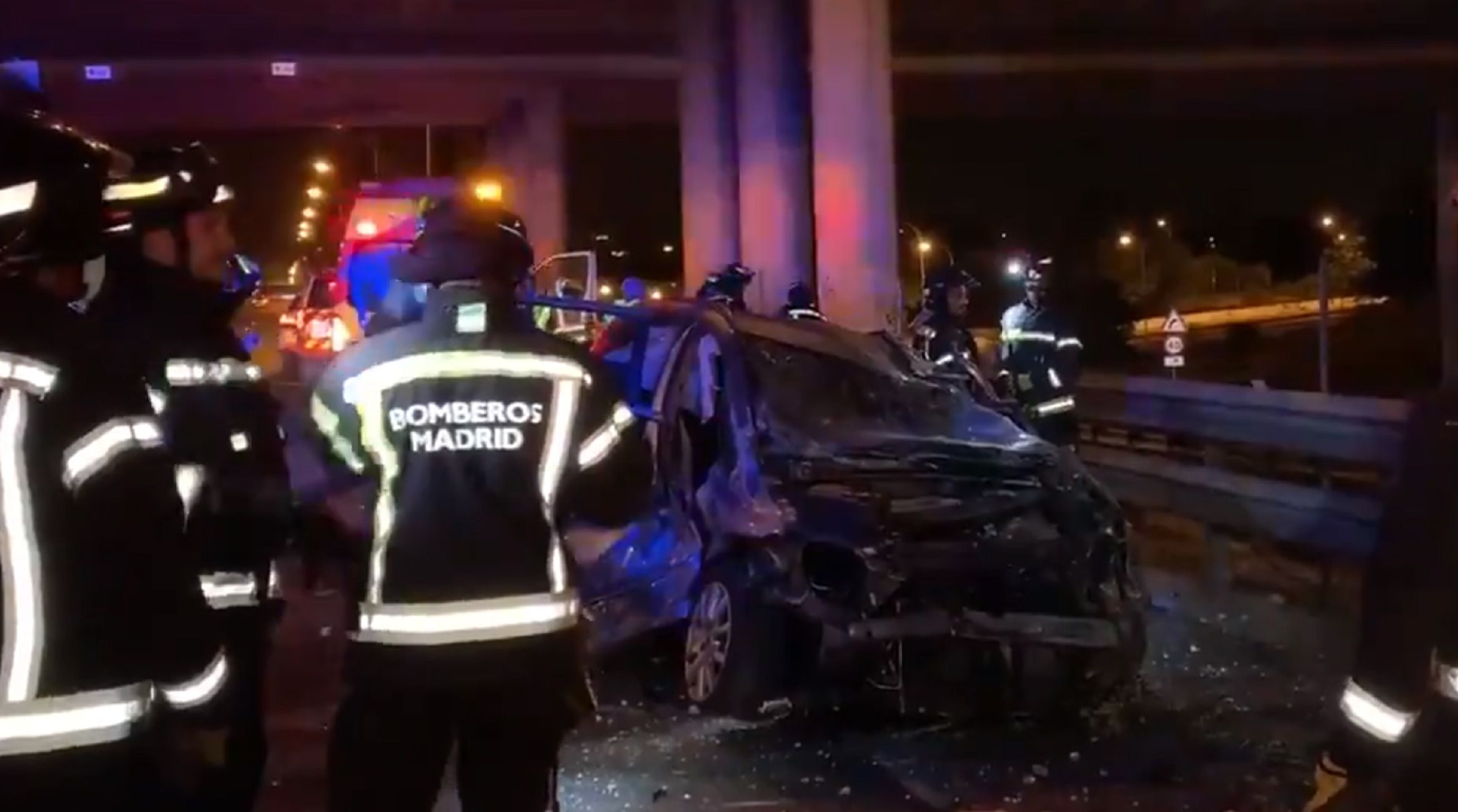 Accidente M-40 / Emergencias Madrid Twitter Accidente M-40 / Emergencias Madrid Twitter