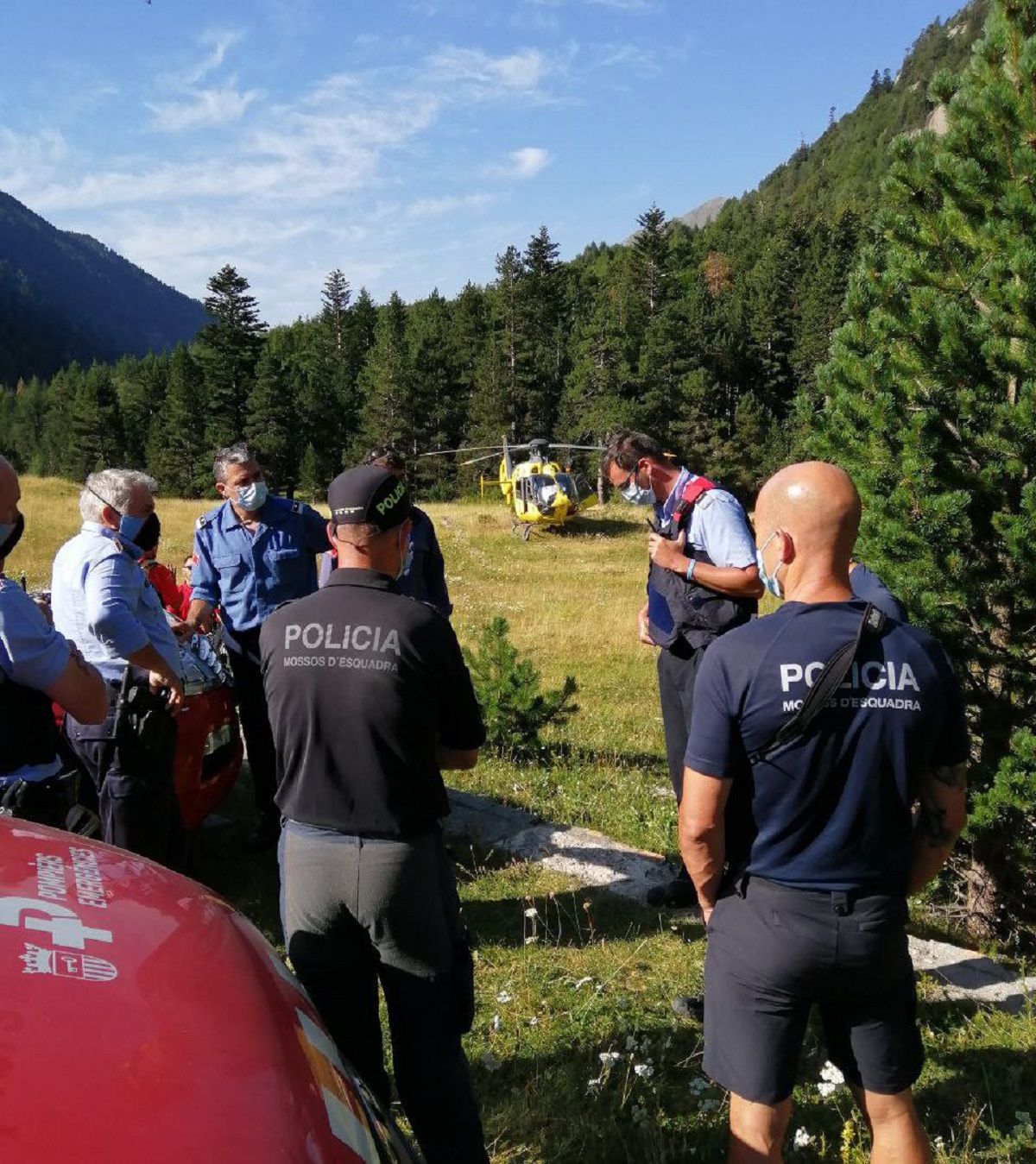 Equipo rescate desaparecido / @bomberscat Equipo rescate desaparecido / @bomberscat