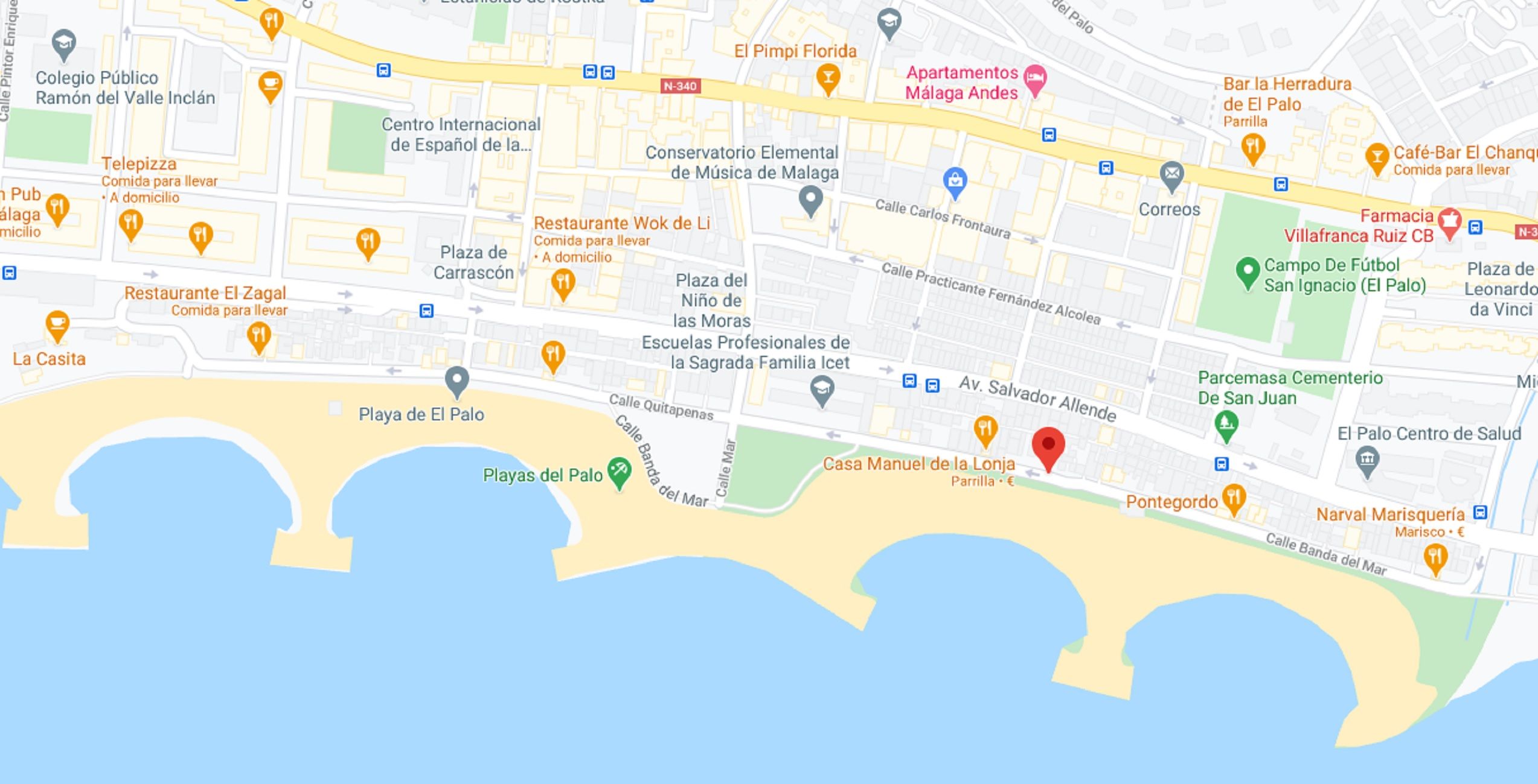 Carrer Banda de Mar Màlaga Carrer Banda de Mar Màlaga