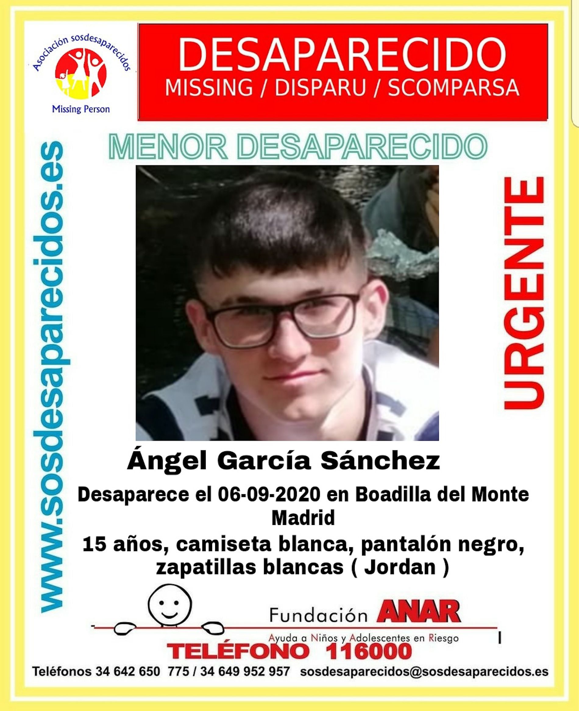 Ángel Garcia Sánchez / SOS Desaparecidos Ángel Garcia Sánchez / SOS Desaparecidos