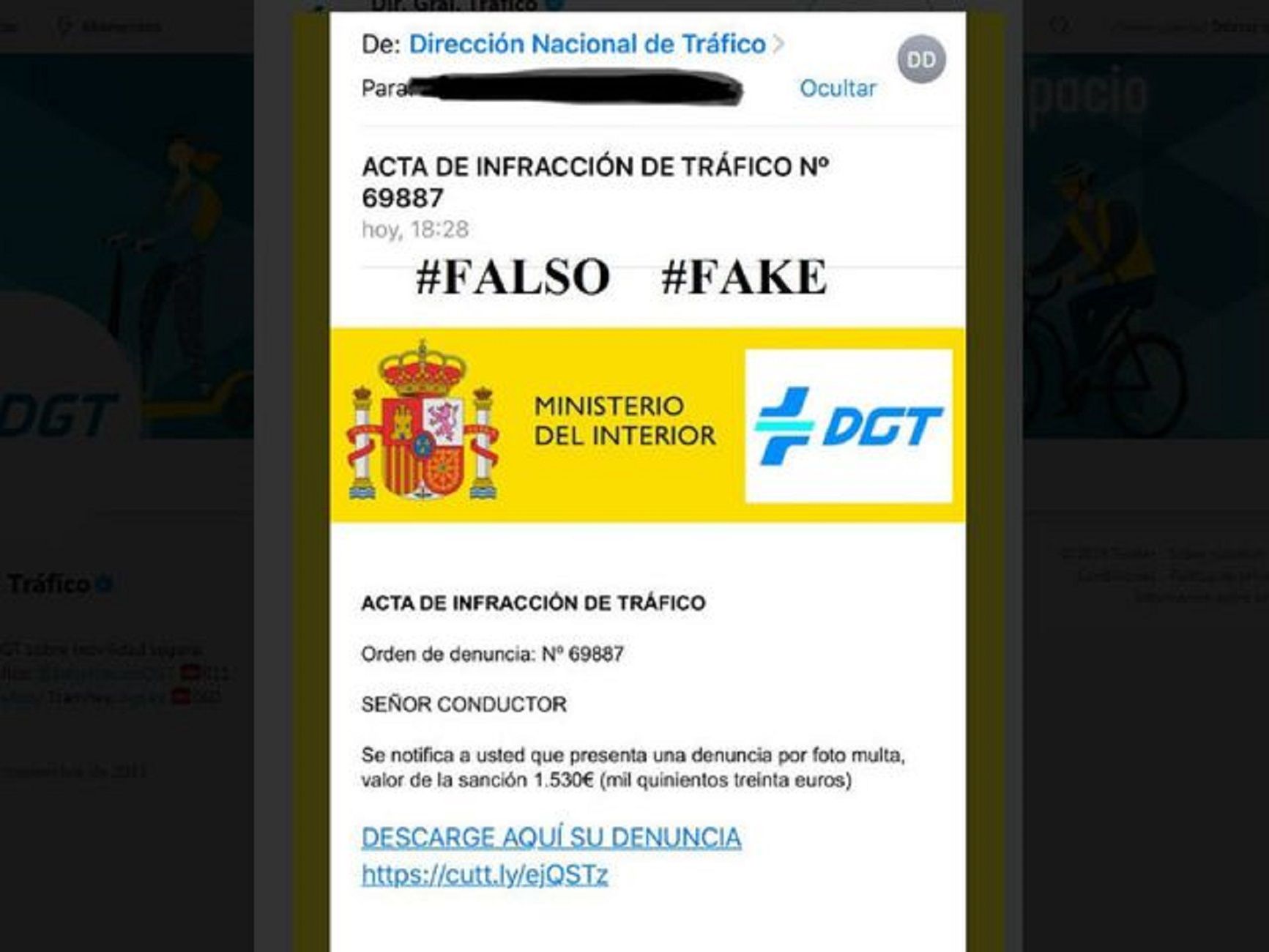 Multa falsa DGT / Autoocasion Multa falsa DGT / Autoocasion