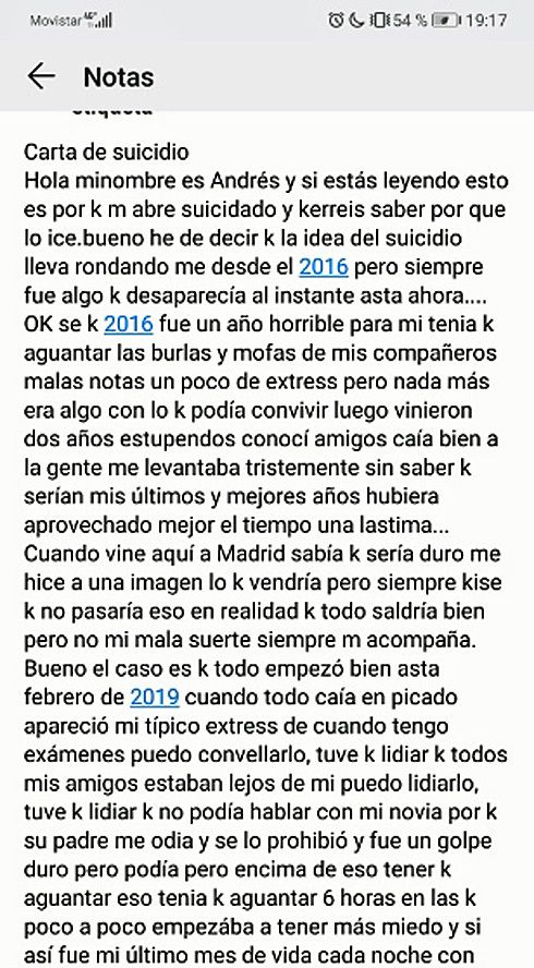 carta andres-El Mundo carta andres-El Mundo