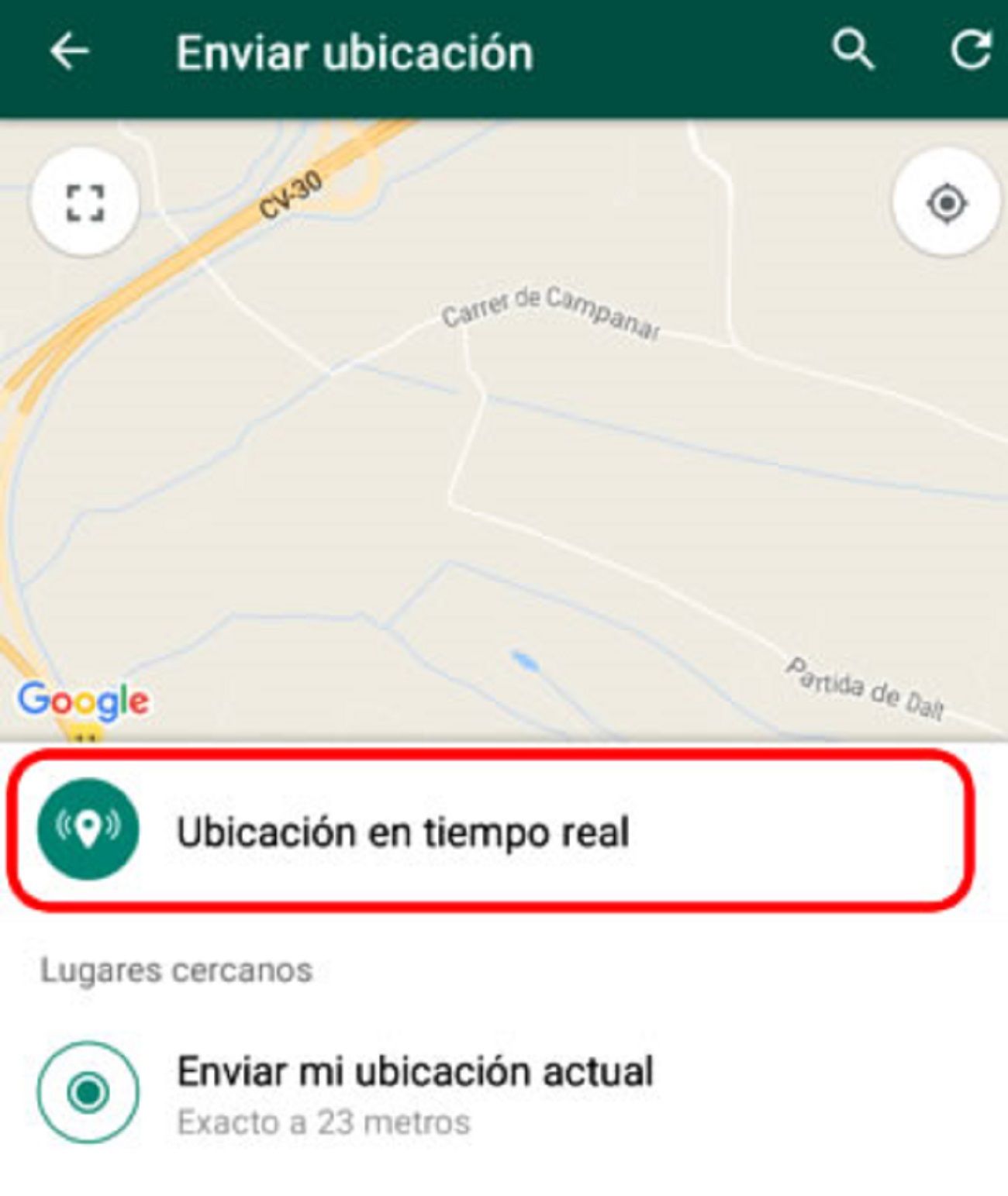 Whatsapp ubicació Whatsapp ubicació