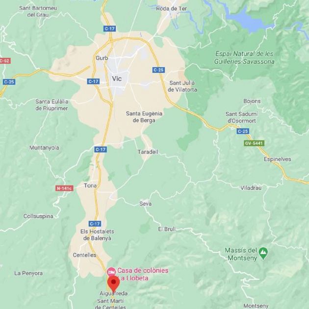 Un camió ple de porcs bolca a Aiguafreda Un camió ple de porcs bolca a Aiguafreda