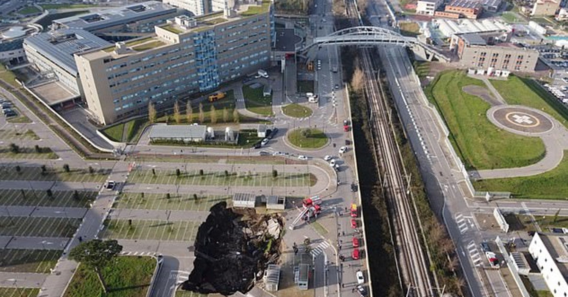 Agujero en un hospital / Cedida Agujero en un hospital / Cedida