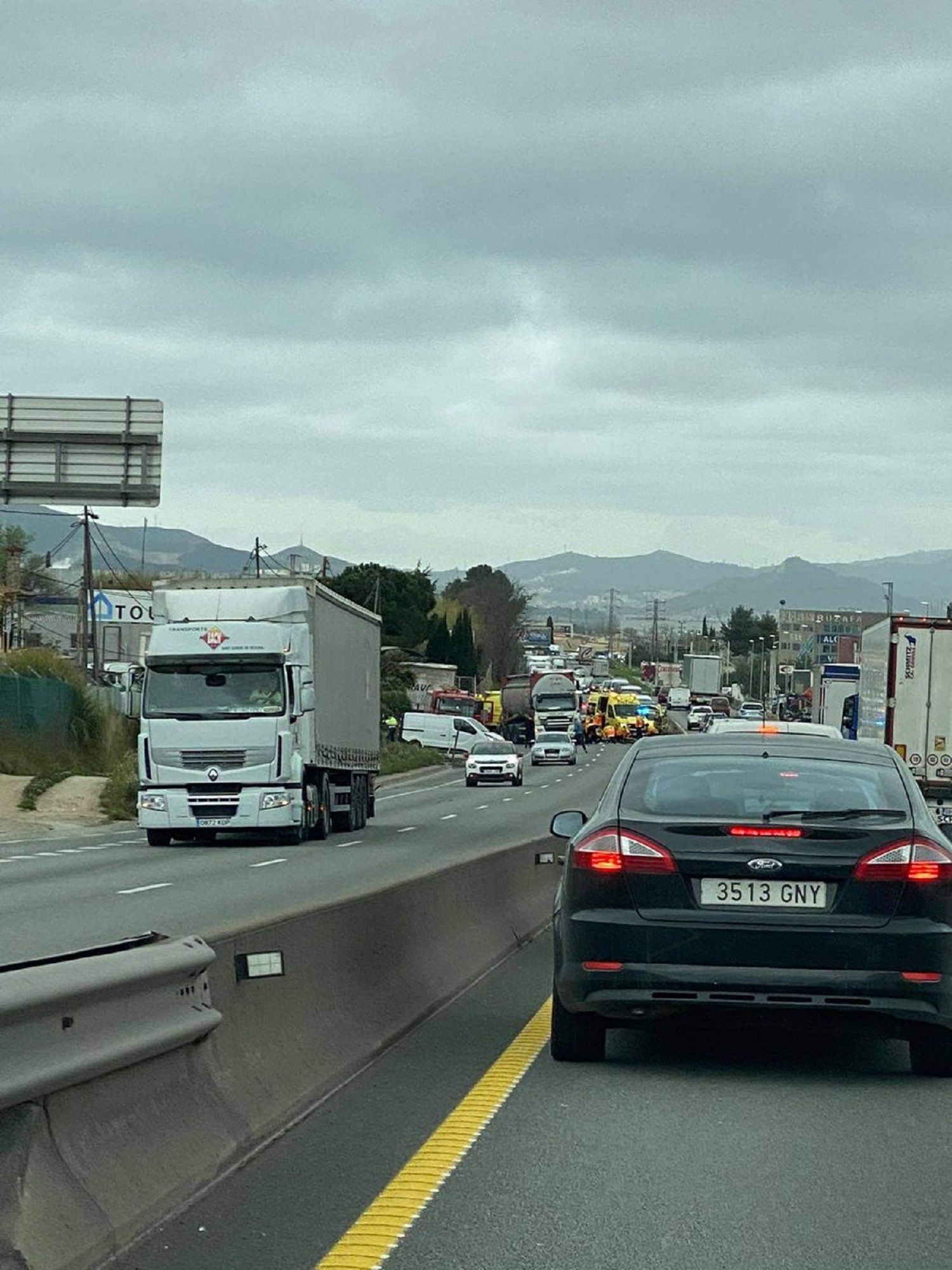 Accidente C 17 motorista / Transit Accidente C 17 motorista / Transit