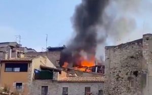 Incendi Girona / Twitter AVPC_Girona