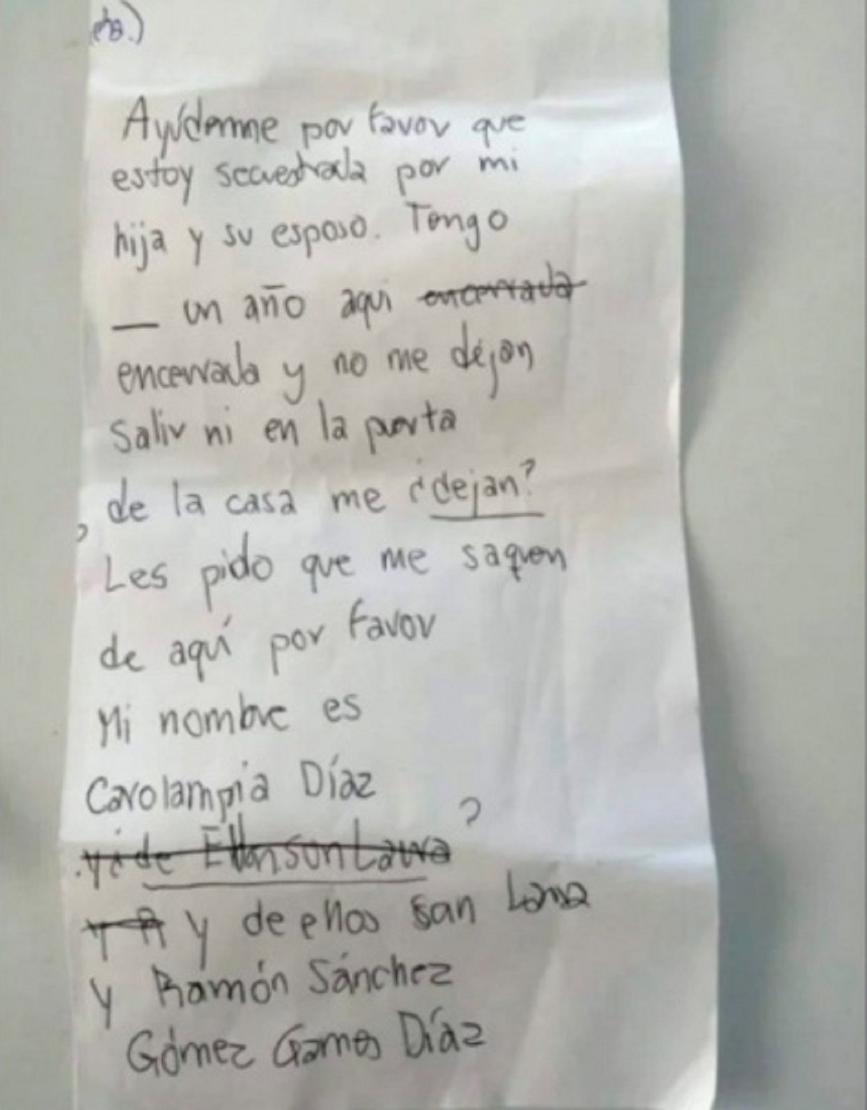Carta anciana secuestrada / Excelsior Carta anciana secuestrada / Excelsior