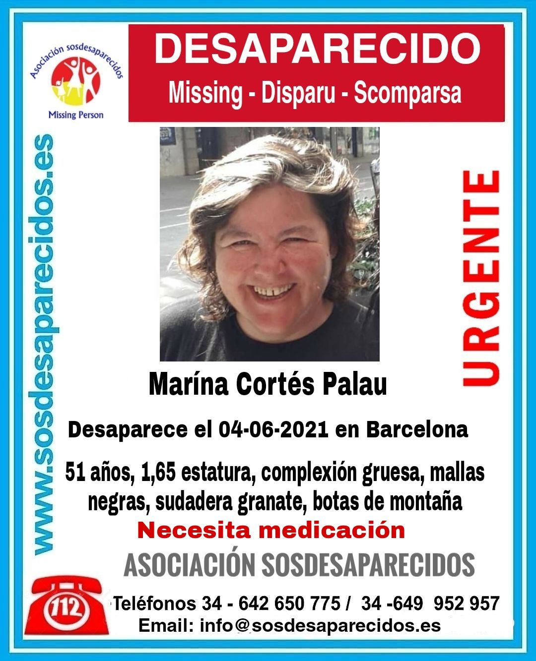 Marina Cortés / SOS Desaparecidos Marina Cortés / SOS Desaparecidos