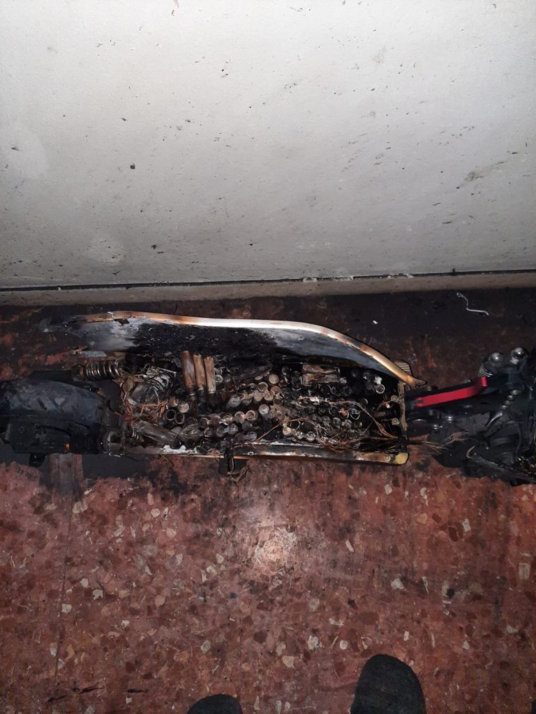 Explosió patinet elèctric / Cedida Explosió patinet elèctric / Cedida