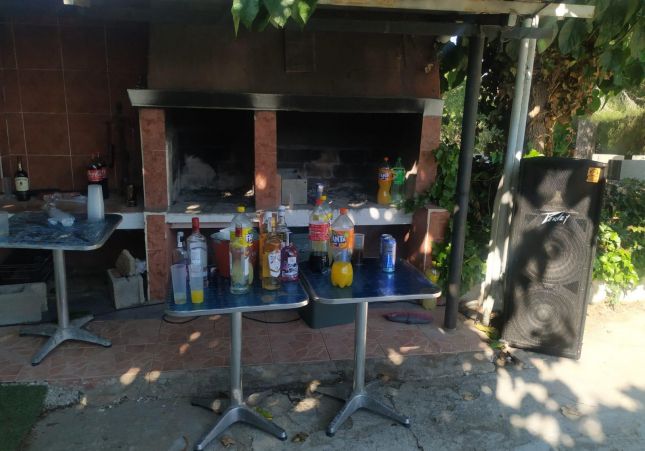 alcohol fiesta ilegal desmantelada reos