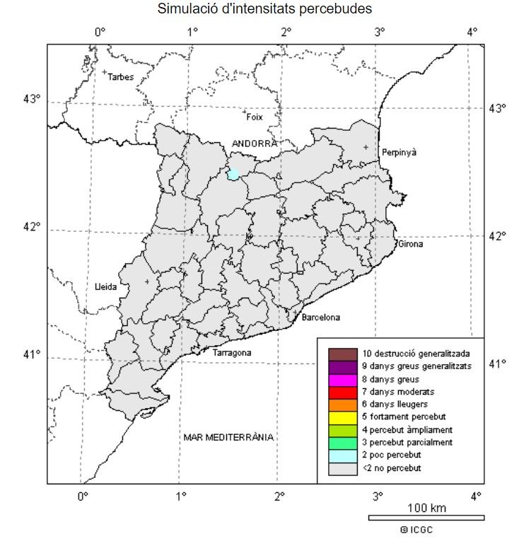 intensidad terratremol andorra alto urgell