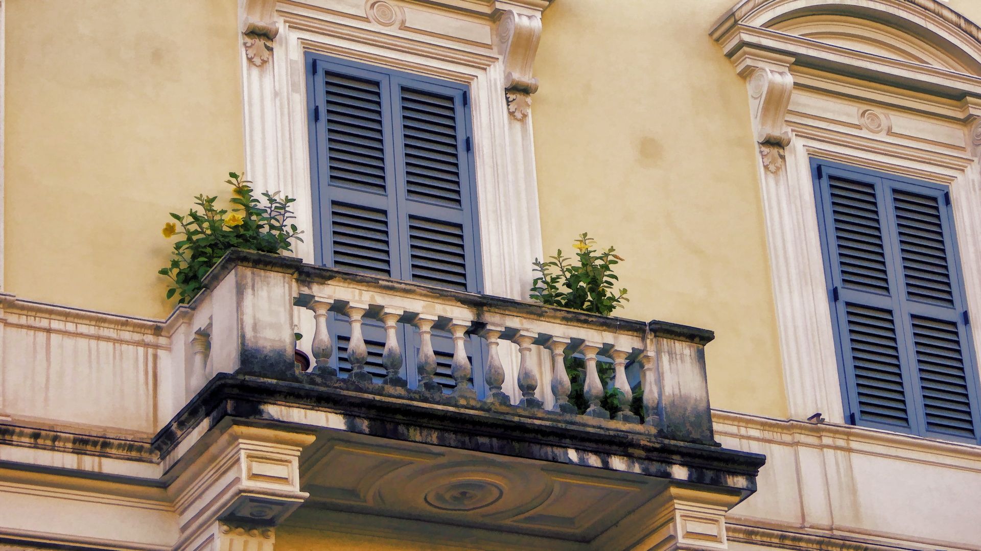 Рим балкон дворца