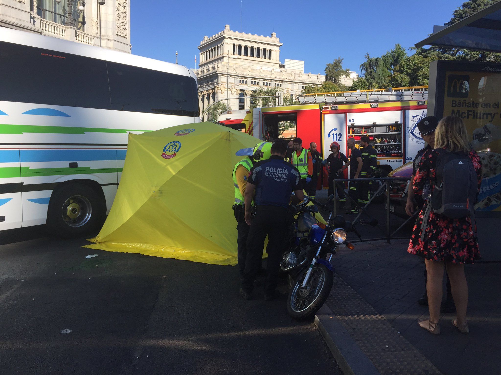 accidente moto bus madrid emergenciasmadrid