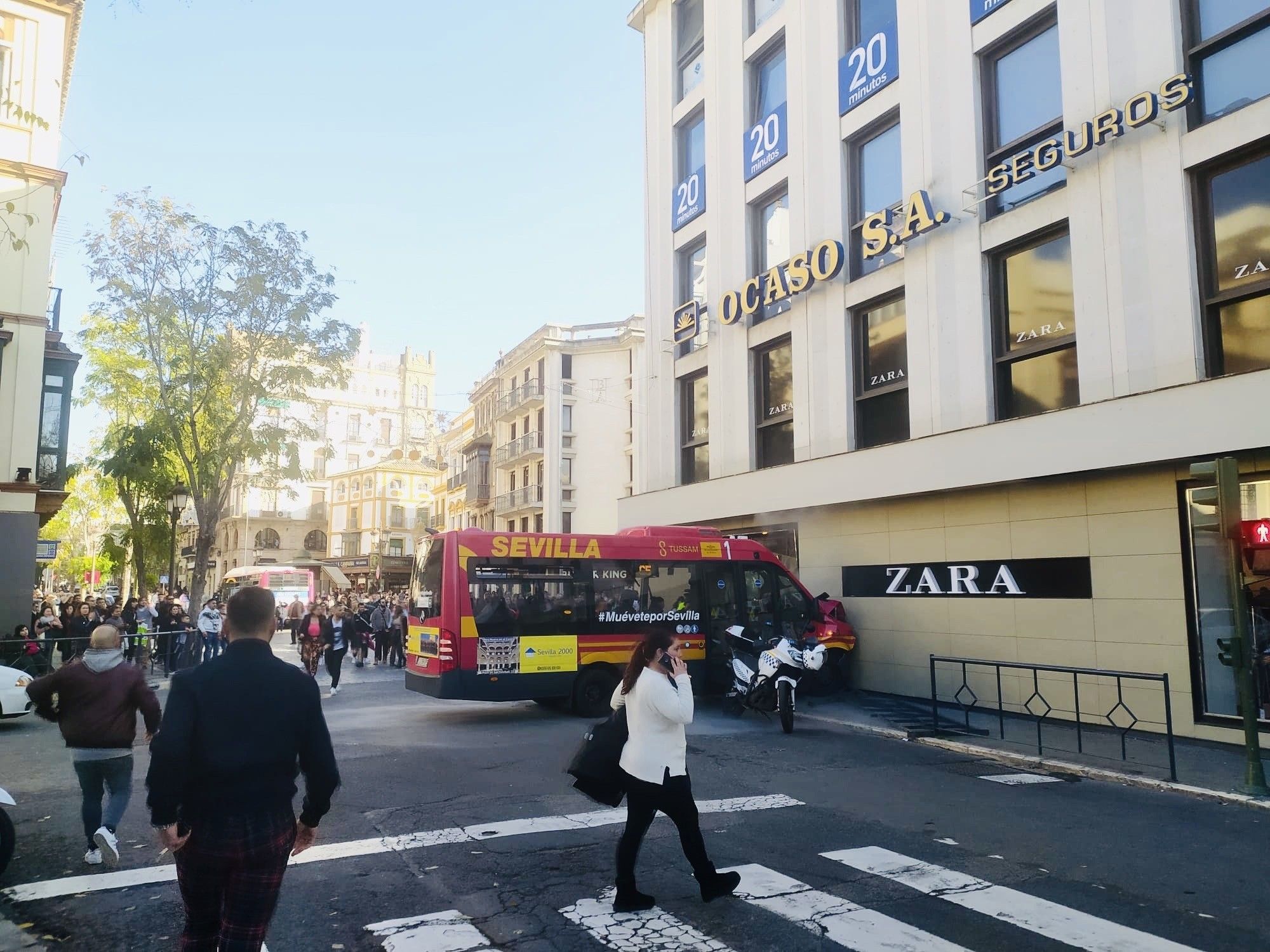 Accident microbús Sevilla/Europa Press