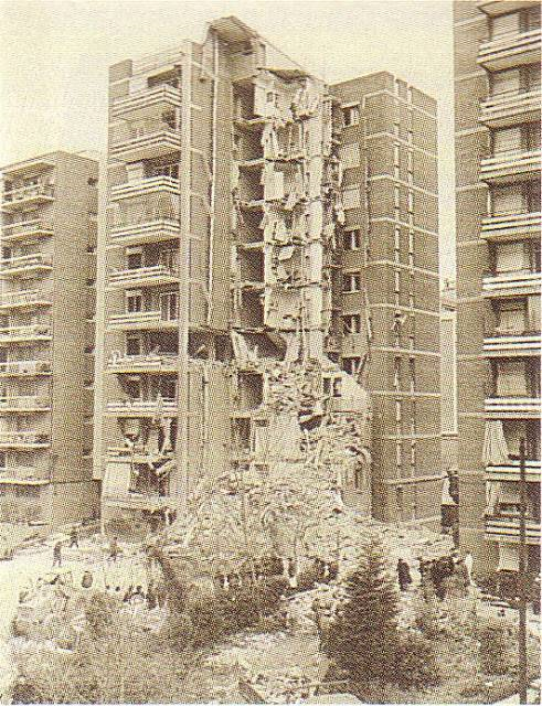 Aspecte de l'edifici després de l'explosió / Blog Llibertat
