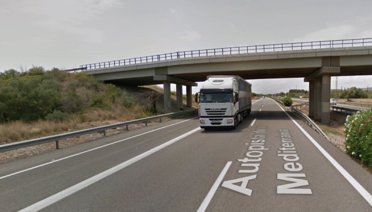 Autopista AP-7 Ametlla de Mar / Google Maps