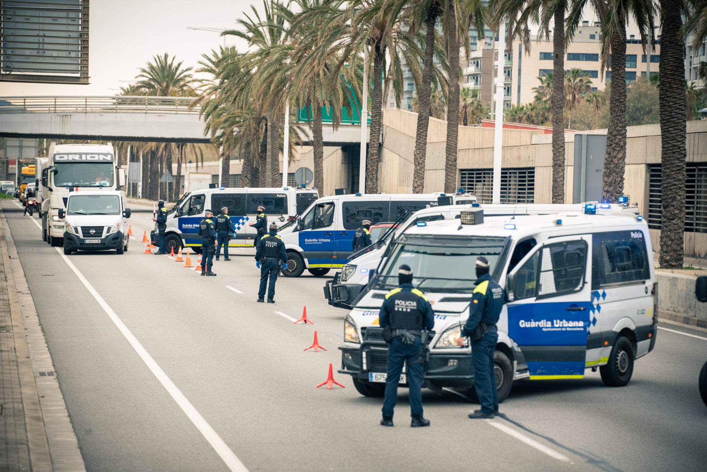 Control de la Guardia Urbana de Barcelona / Twitter
