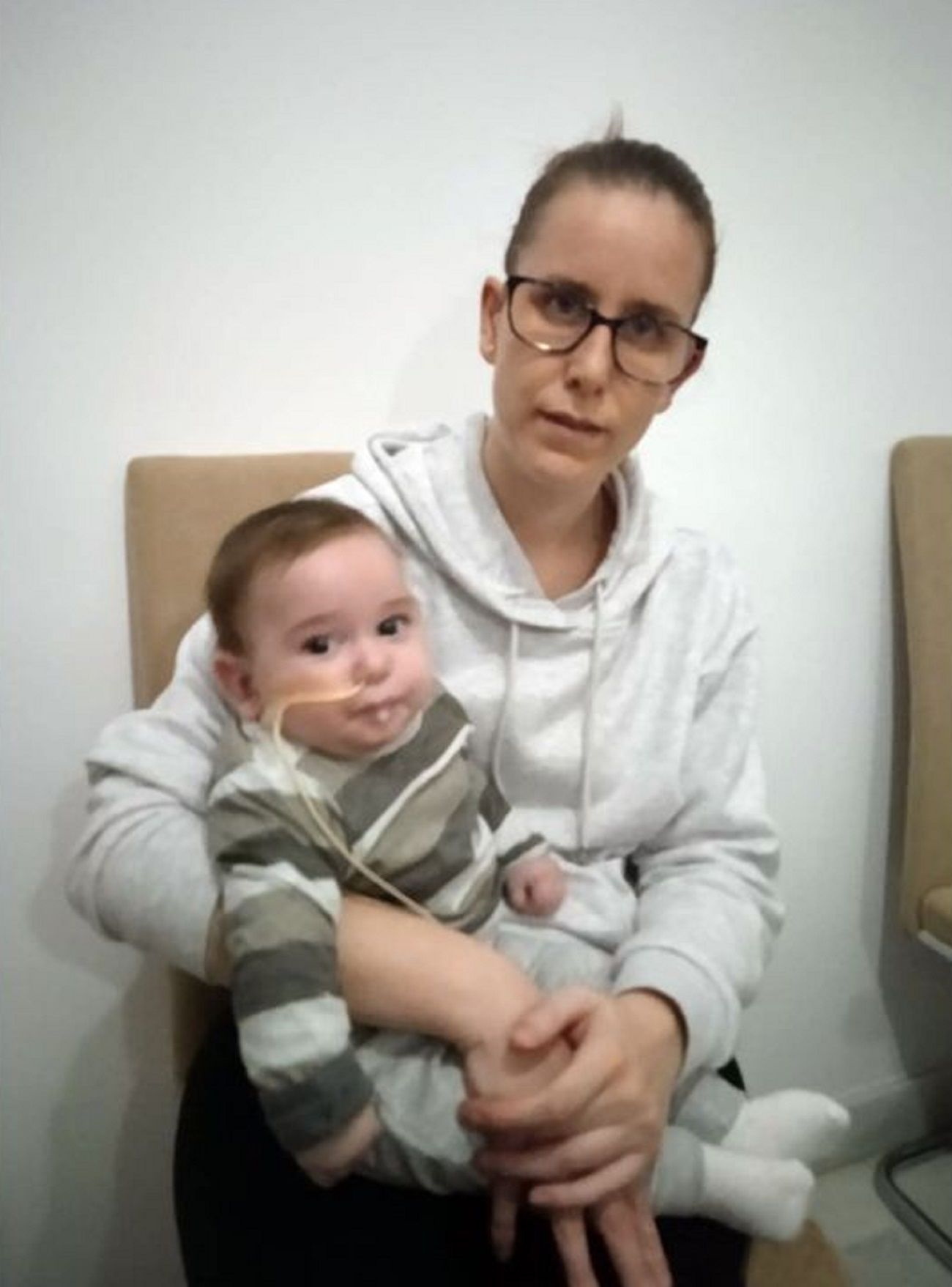 Madre bebé paralisis cerebral / Cedida