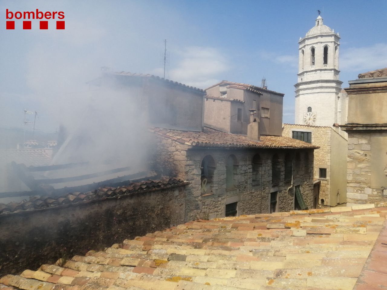 Incendio Girona / Bomberos