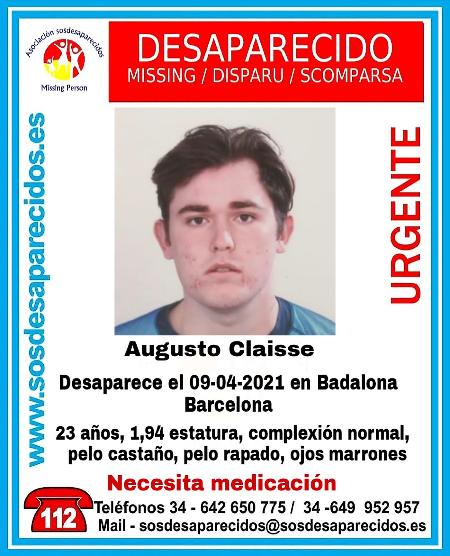 Augusto Claisse / SOS Desaparecidos