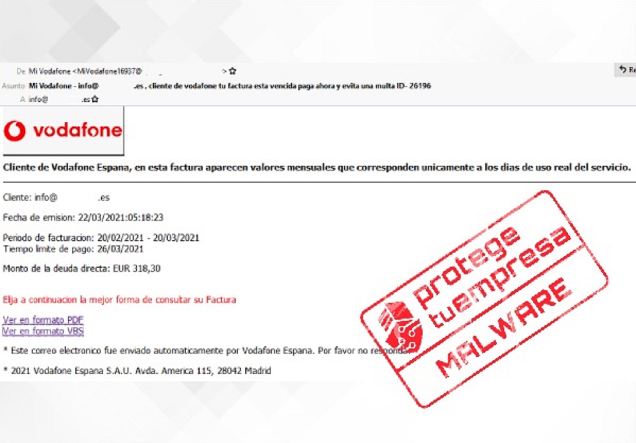 Vodafone hackeo / INCIBE