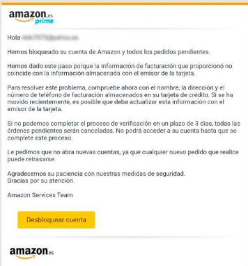 Amazon suplantación / Mossos d'Esquadra