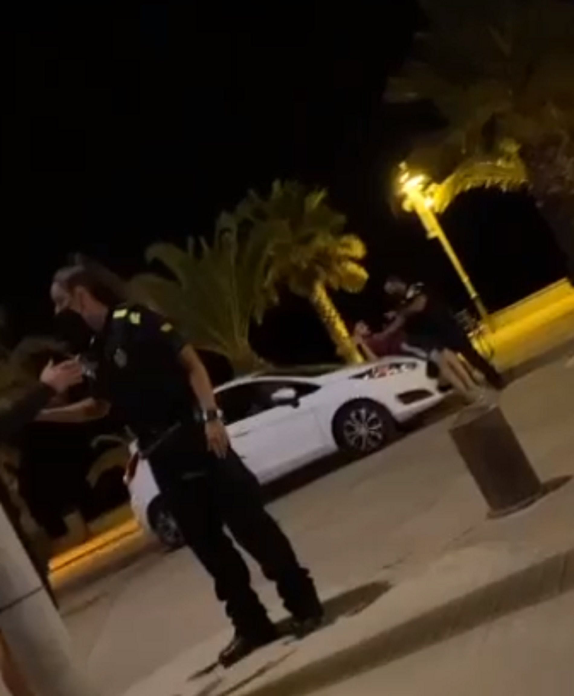 Vídeo viral coche Policía Local Cubelles / Cedida