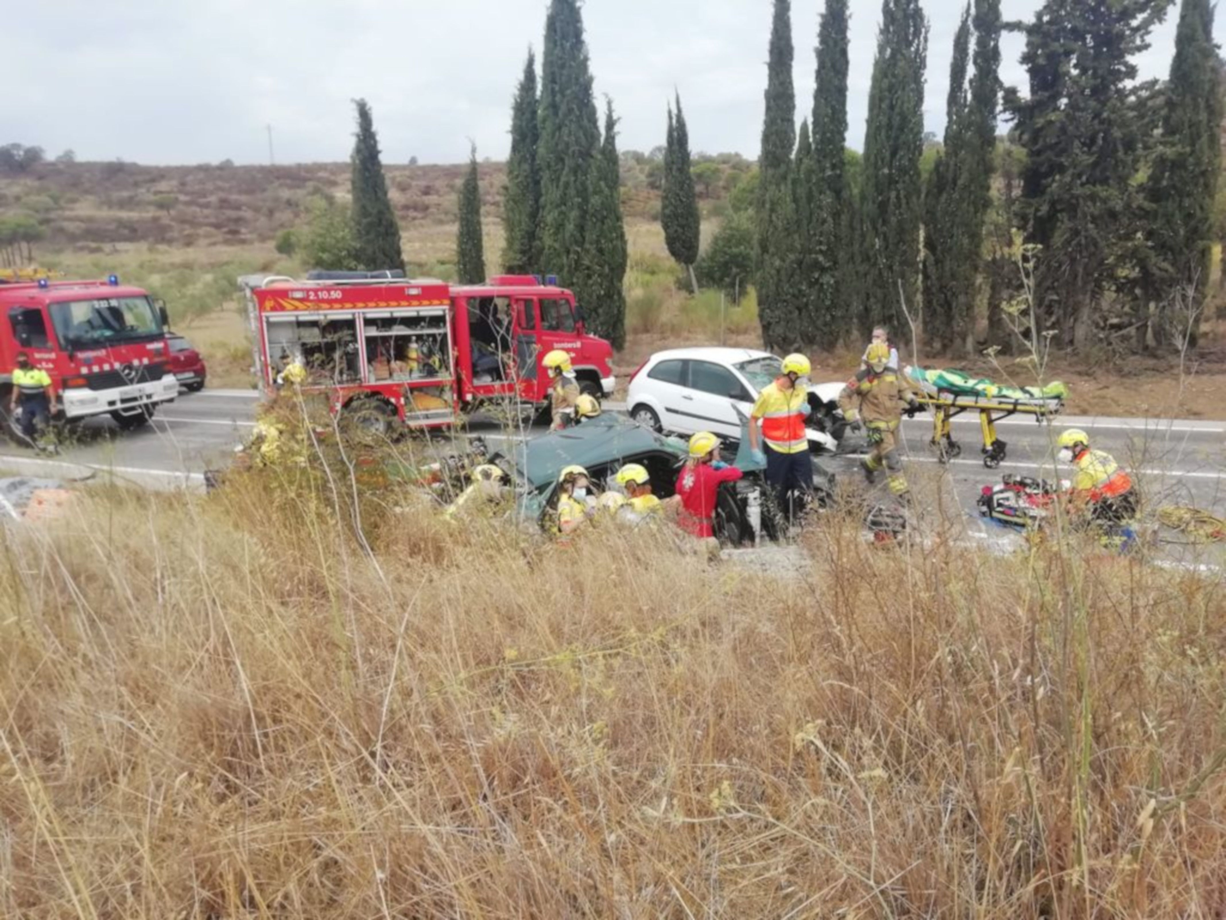 Accident a Vilajüiga, a l'Empordà