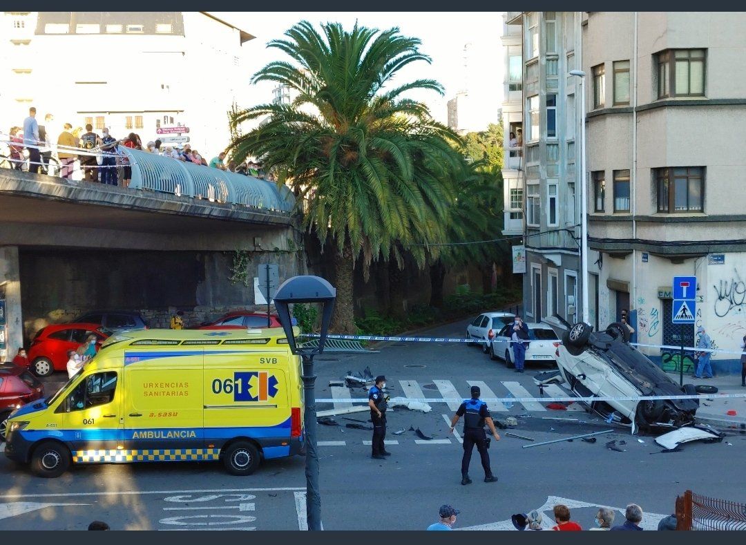 Accidente A Coruña / @RtsuCoruna