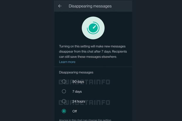 Truco WhatsApp borrar mensajes 24h / WaBetaInfo
