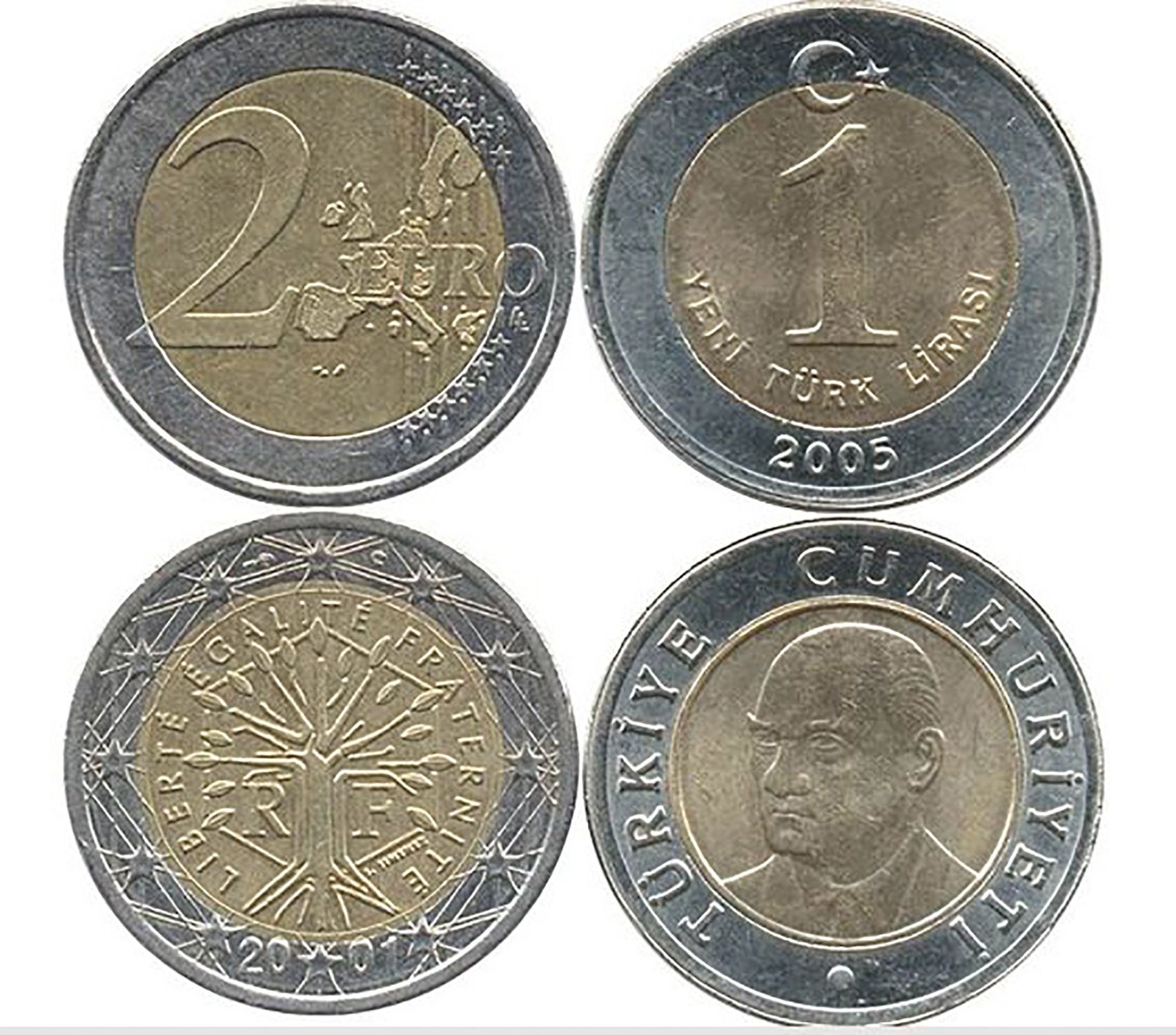 Moneda 2Euros Falsos 2