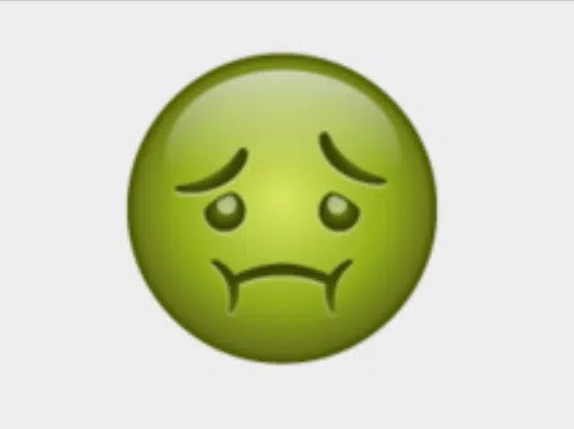 Emoticono cara verde / Emojipedia