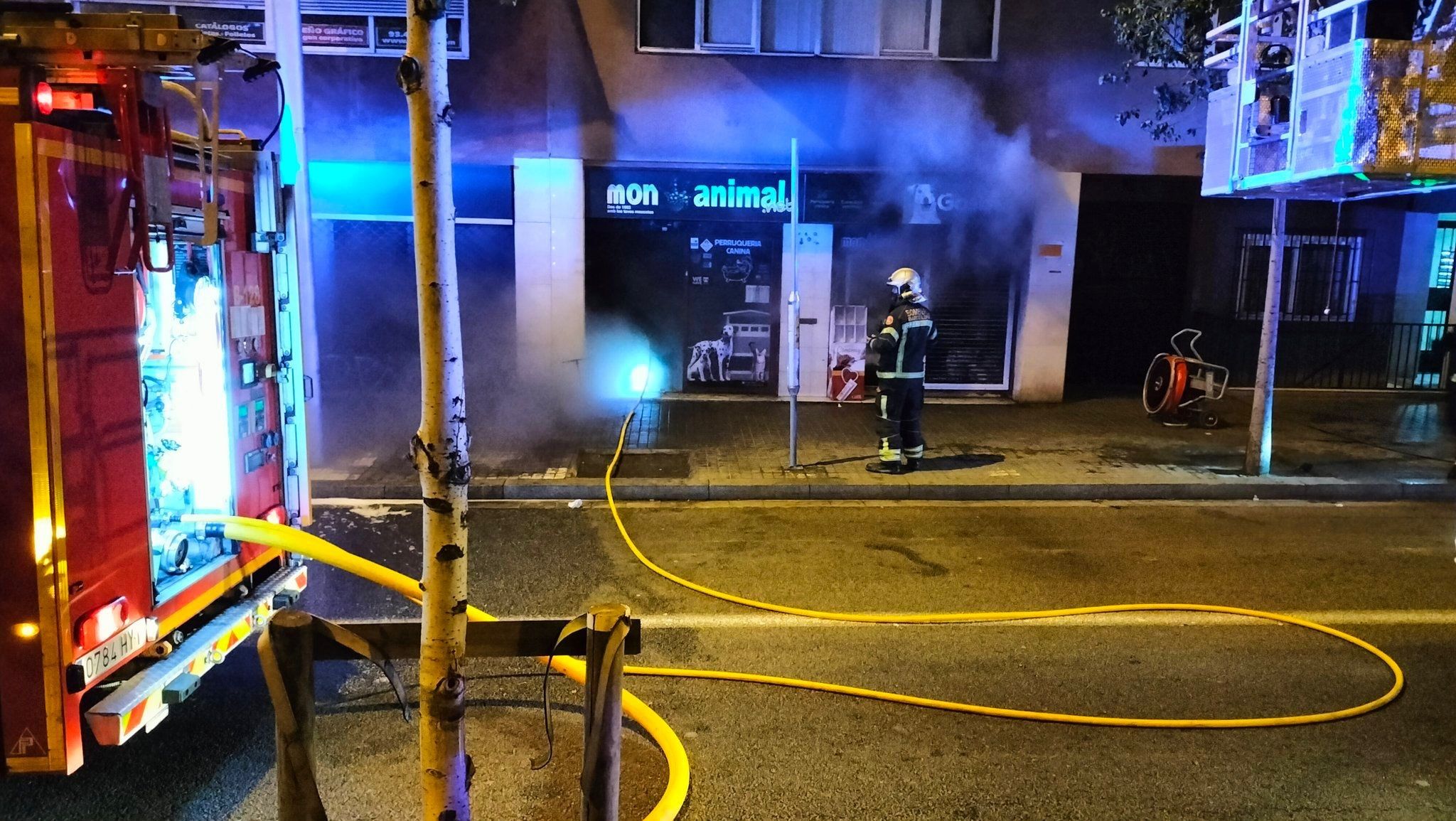 Incendio tienda animales Barcelona / Cedida TV3