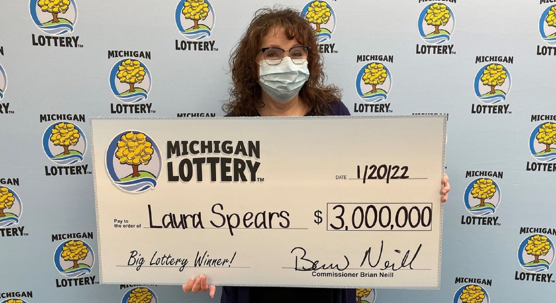 Laura Spears ganadora lotería / milotteryconnect.com