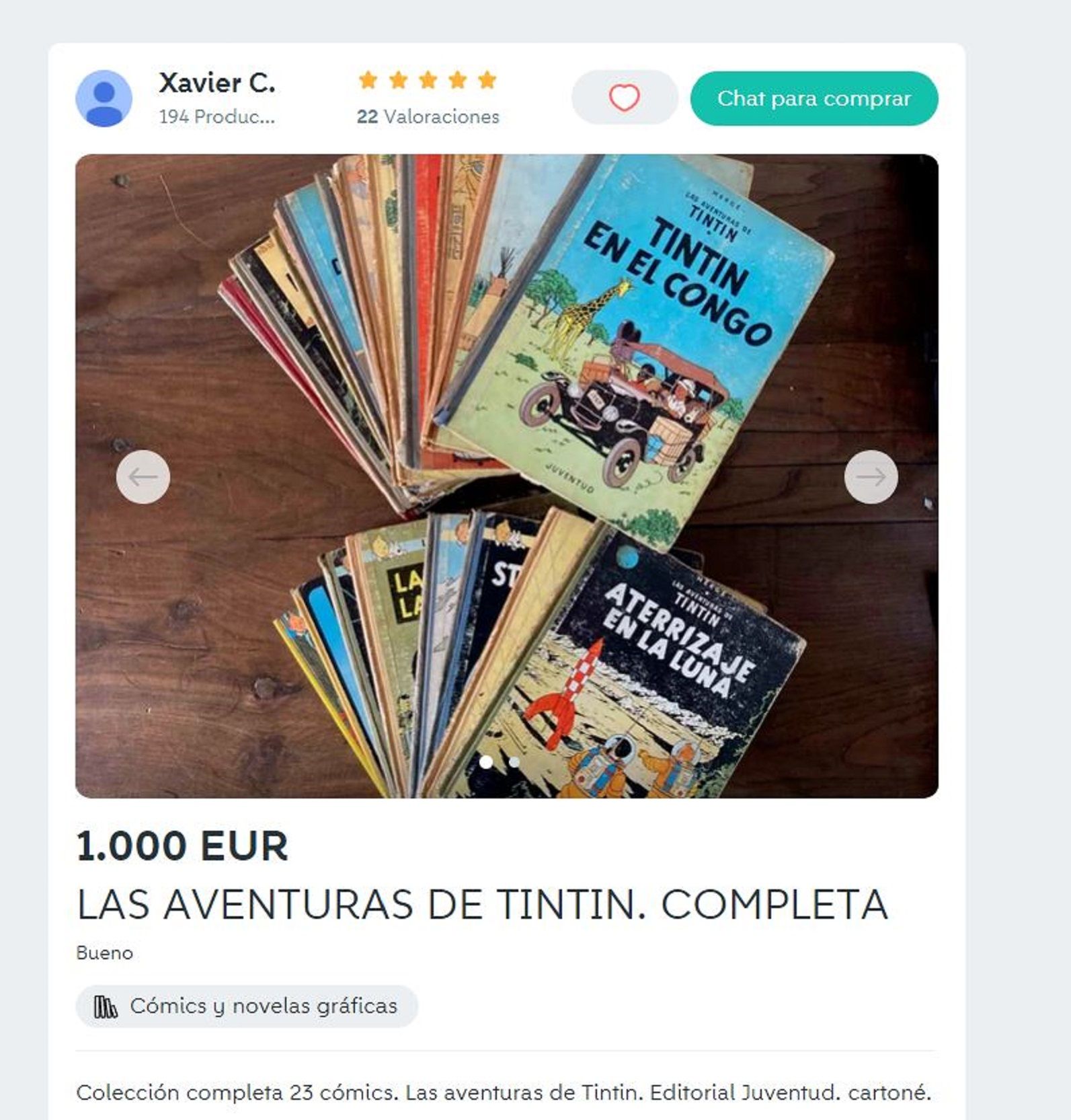 Llibres de Tintin a la venda a Wallapop