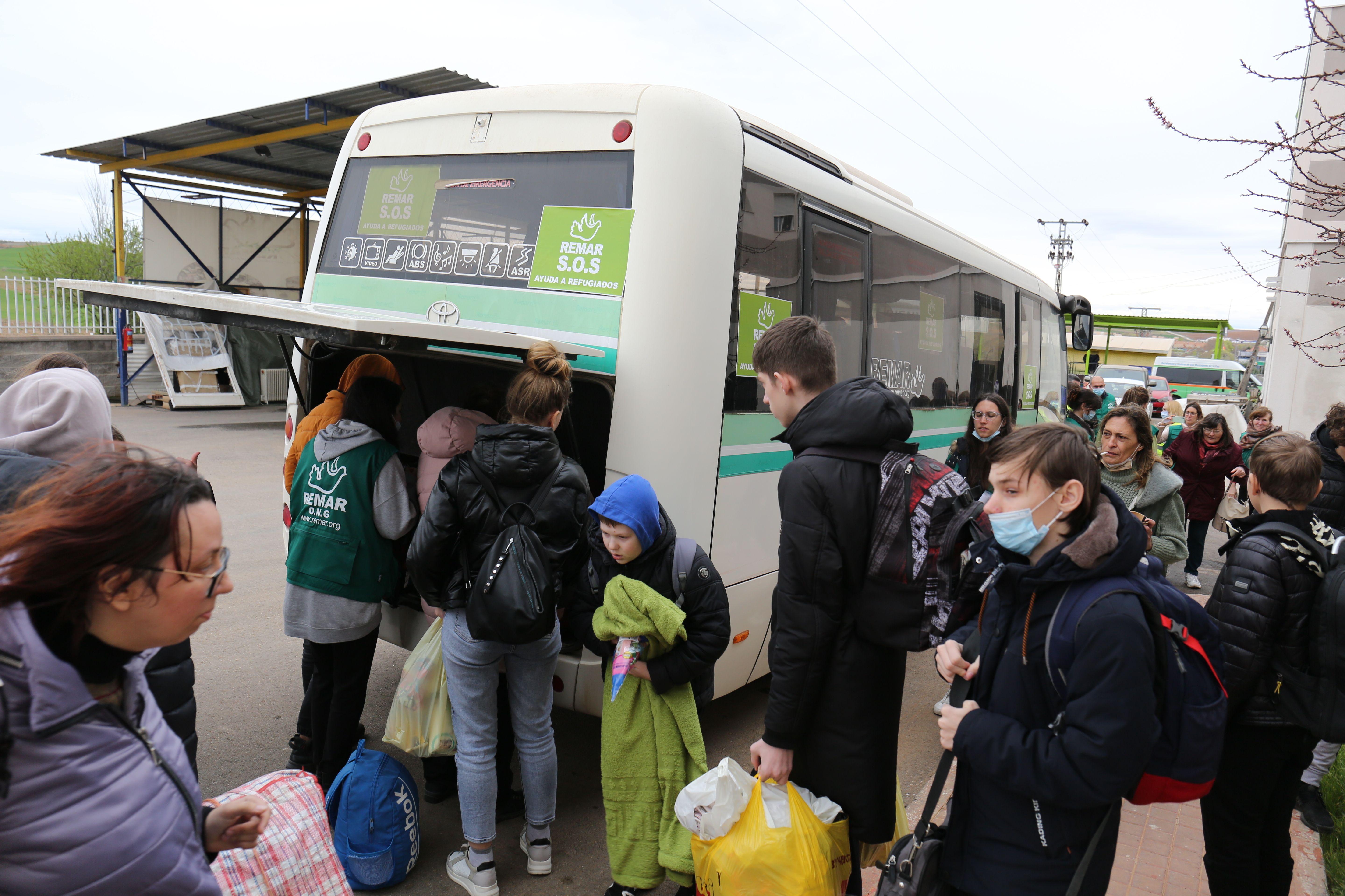 Autobus refugiados Ucrania / Europa Press