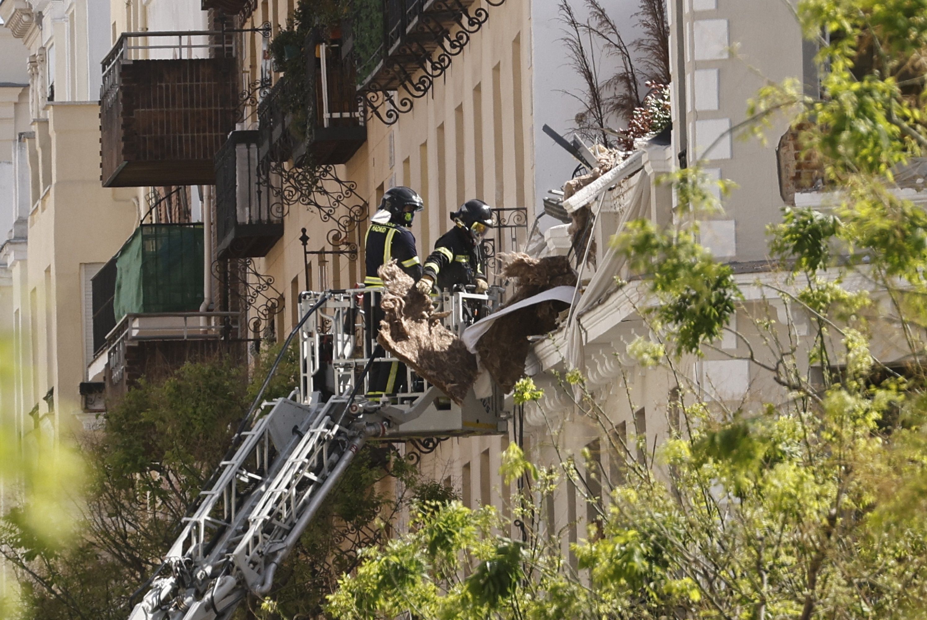 Explosion Madrid Salamanca Bomberos Heridos