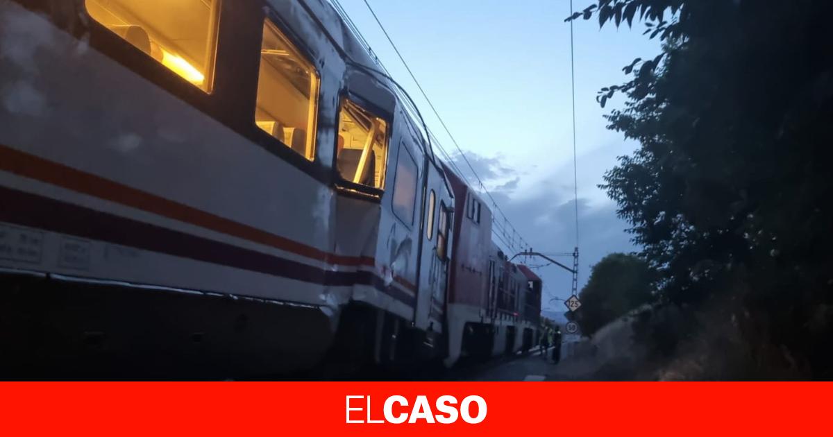 Un choque frontal entre dos trenes, uno de mercancías y uno de Renfe, deja varios heridos en