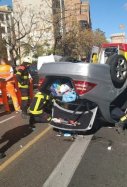 Accidente centro Valencia / Official Press Valencia_Twitter