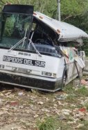 Accidente entre autobús y camión en Guatemala / Prensa Libre