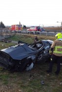 Accidente coche AP-68 / EP