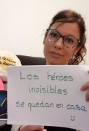 Meritxell Ripoll dando ánimos a través de la red. Heraldo de Aragón.