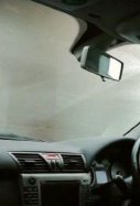Interior coche empañado