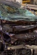Coche cae puente M-40 / Twitter Emergencias Madrid