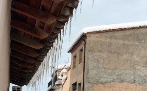 Candelabros ola frío en Arnes, temporal Filomena Catalunya 2021 / Sara Gil_ACN